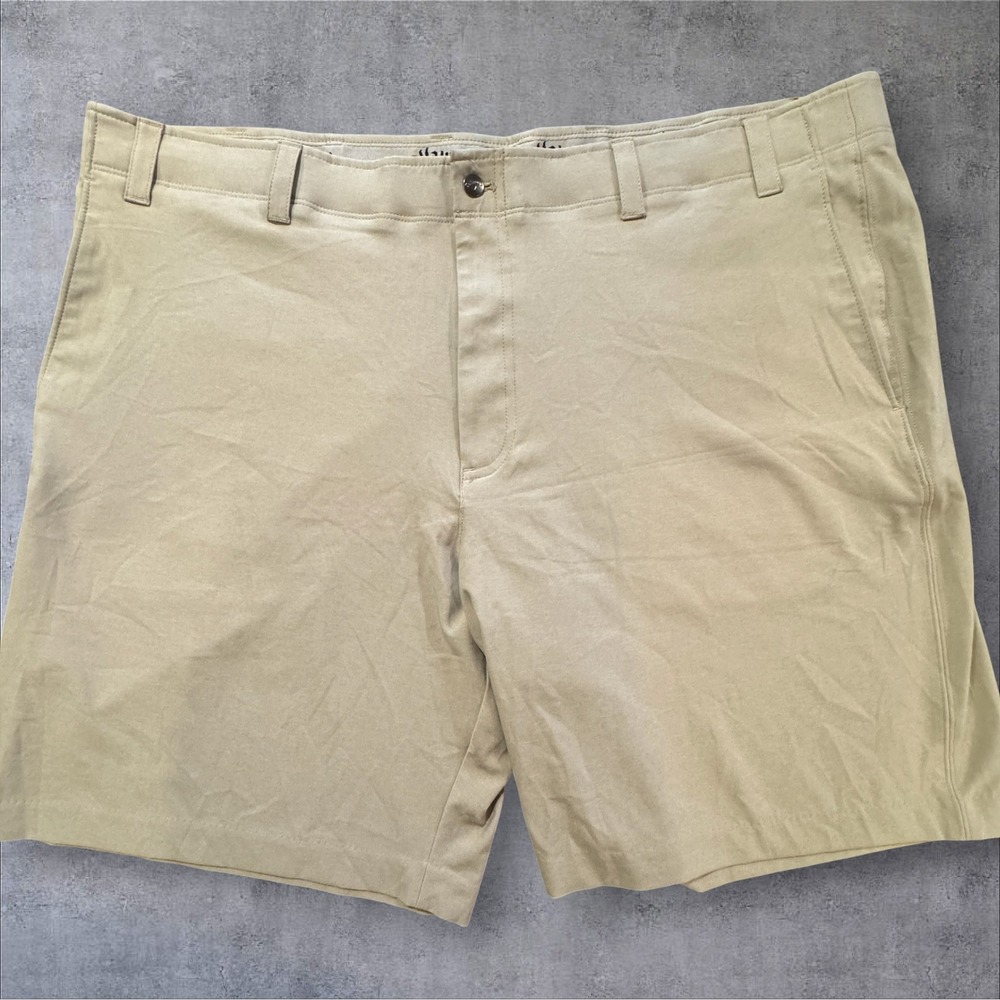 Callaway Golf Shorts Men's 44 Khaki Tan Performance Stretch Flat Front